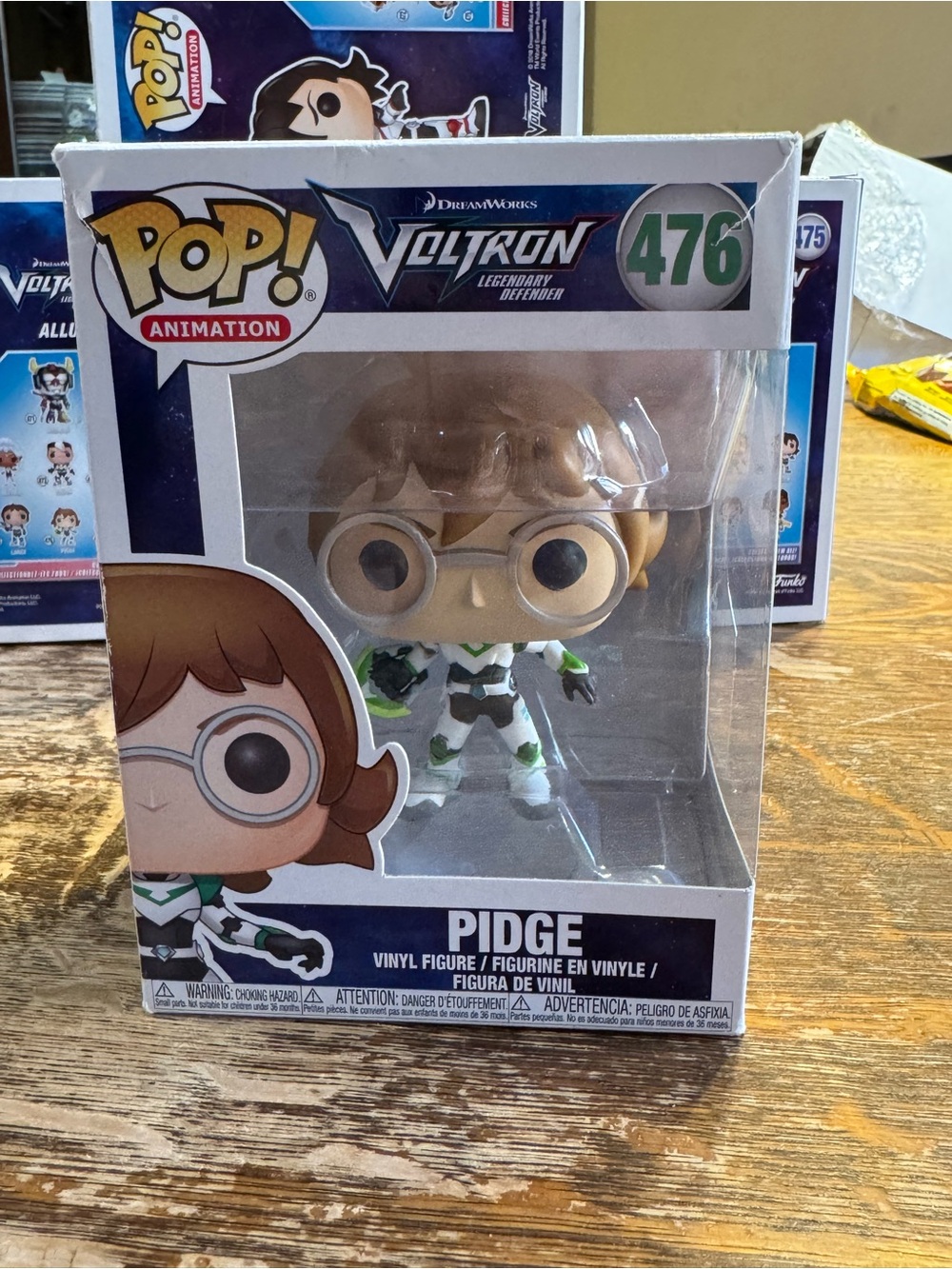 Authentic, vaulted Voltron: Legendary Defender - Pidge Funko Pop (#476).